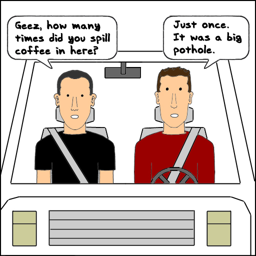 coffee spill