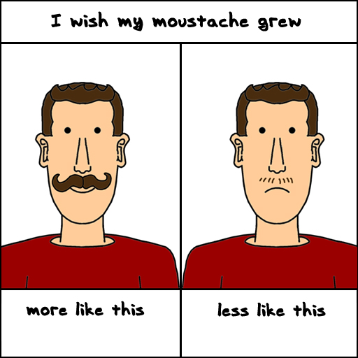 moustache wish