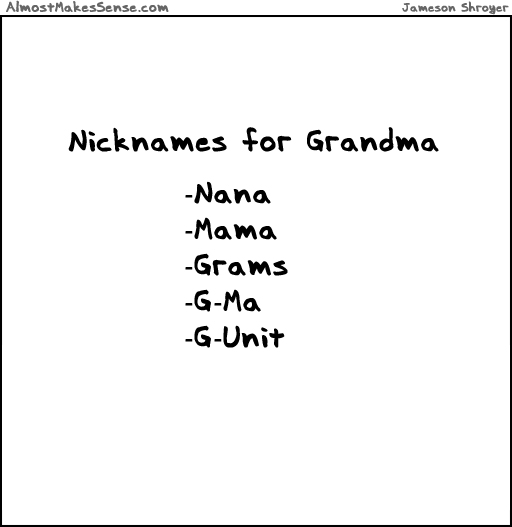 Grandma Nicknames