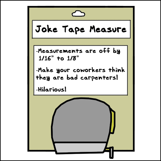 Joke Tape Measure