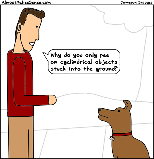 Dog Pee Cylinder