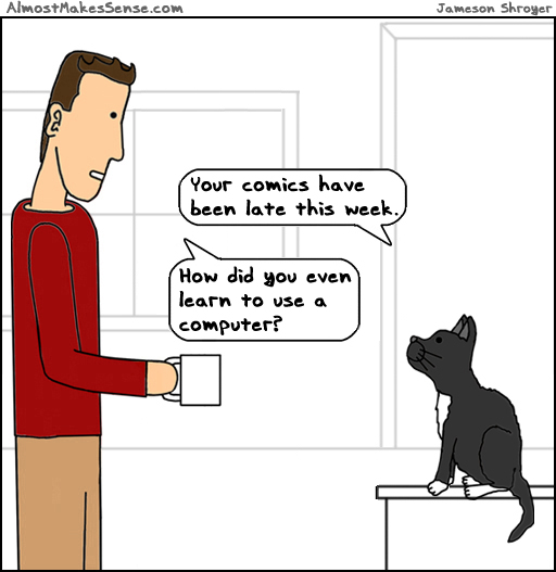 Late Comics Cat