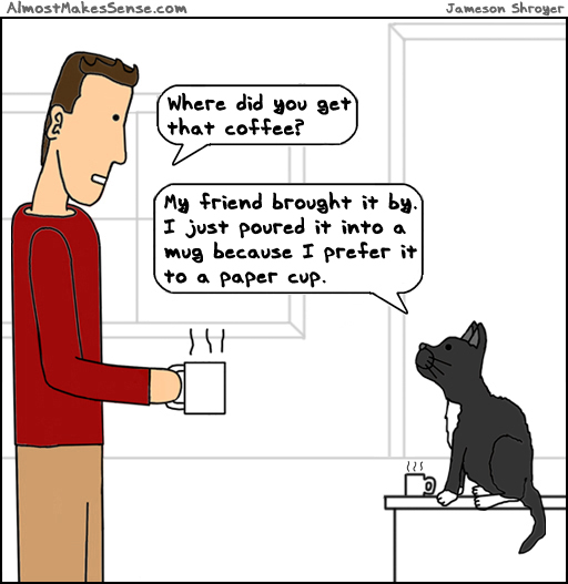 Cat Coffee Friend