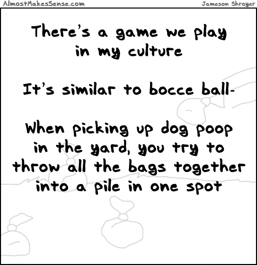 Dog Poop Bocce