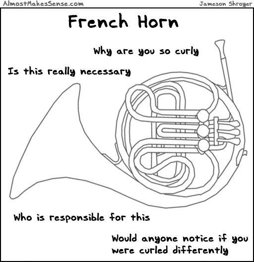 French Horn Curly