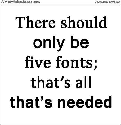 Five Fonts